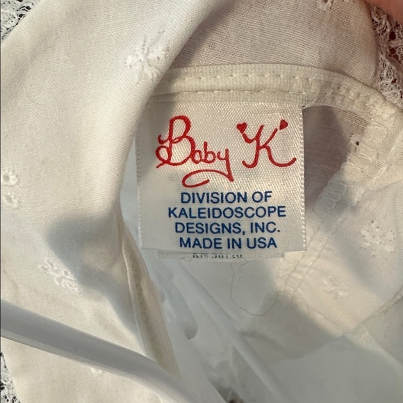 Vintage Embroidered Baby Eyelet Dress - Picture 8 of 9